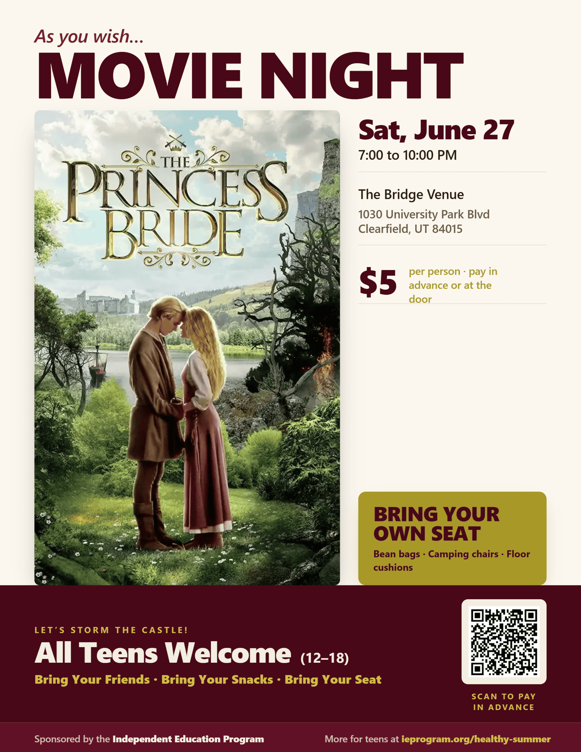 Movie Night Flyer